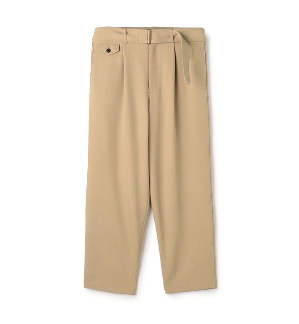 CABaN「ウールギャバジン ベルテッドパンツ」|その他|43 ベージュ