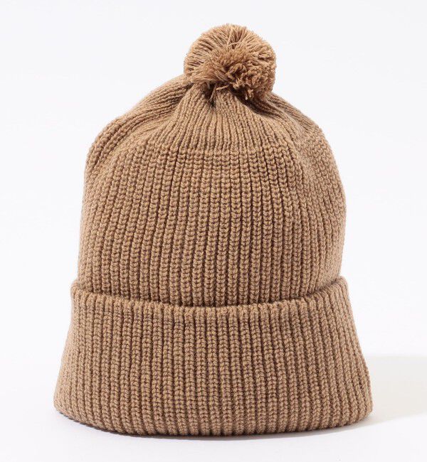 TOMORROWLAND GOODS「HIGHLAND2000 HC BOB CAP WITH POMPOM カシミヤニットキャップ」|ニット帽|