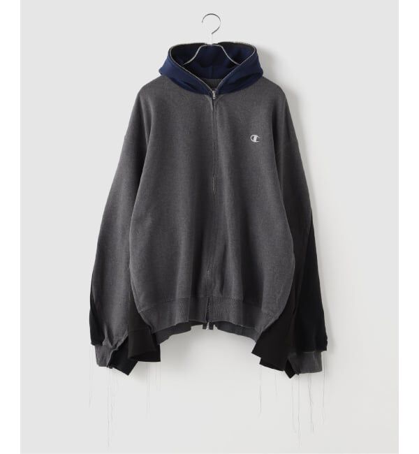 JOINT WORKS「DISCOVERED / ディスカバード Band Tee Dolman Zip Hoodie」|パーカー|ブラック