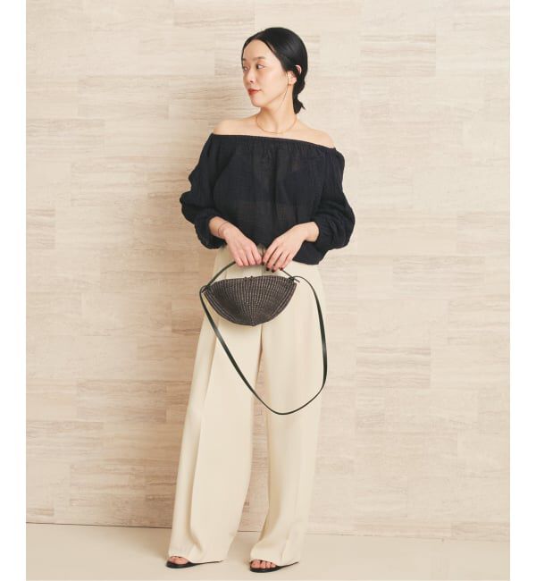 Plage「2 Tuck Elegant パンツ」|スラックス|