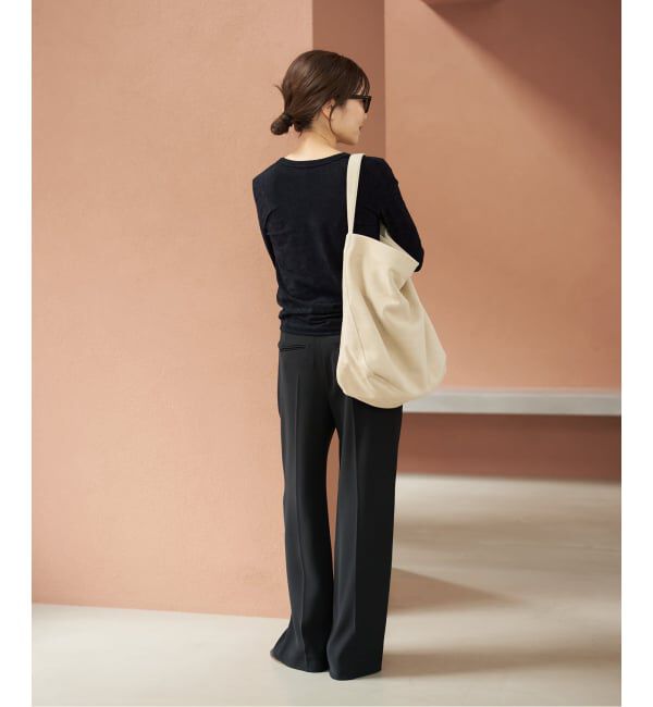 Plage「《WEB限定追加予約》washable straight パンツ 7」|スラックス|