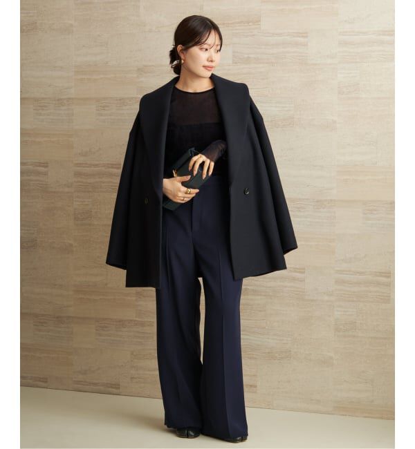 Plage「《WEB限定追加予約》washable straight パンツ 7」|スラックス|