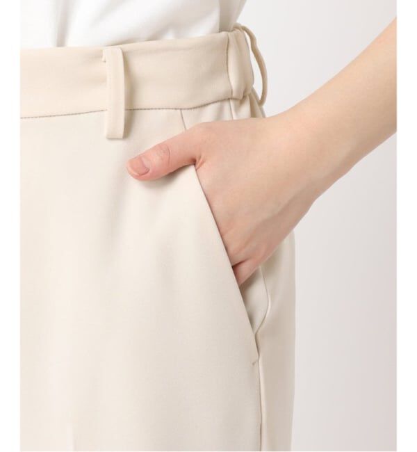 Plage「《WEB限定追加予約》washable straight パンツ 7」|スラックス|
