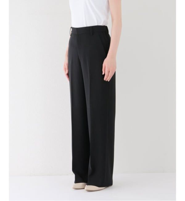 Plage「《WEB限定追加予約》washable straight パンツ 7」|スラックス|