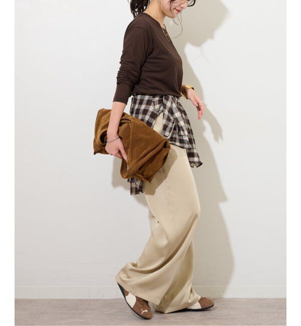 JOURNAL STANDARD relume「《追加3 / 新色》シアークルーネックロングTシャツ」|Tシャツ・カットソー|