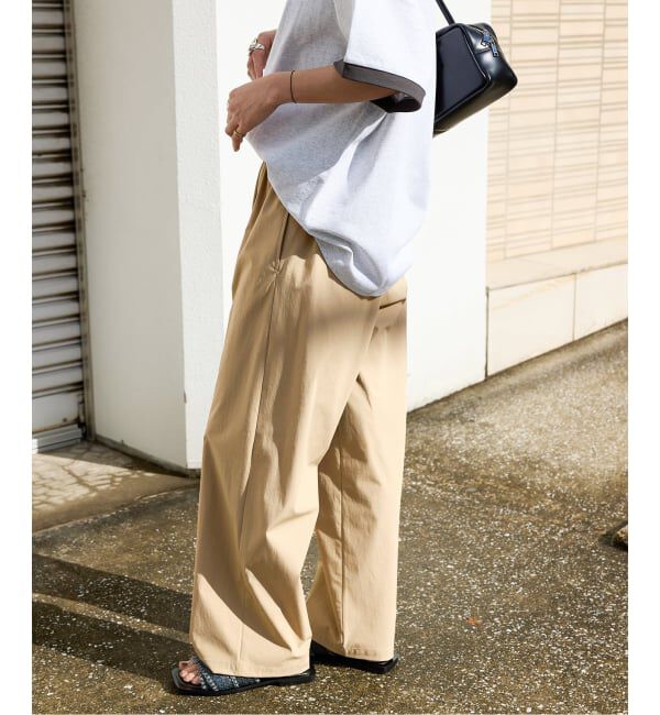 JOURNAL STANDARD「《追加5》【撥水/接触冷感/洗える/UVカット】リネンナイロンストレッチワイドパンツ」|その他|