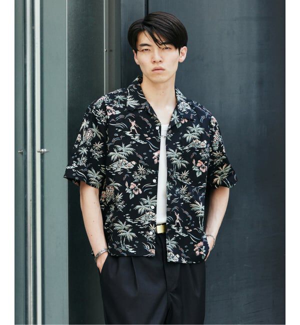 JOURNAL STANDARD「リバース ボックス アロハ 半袖 開襟 シャツ」|シャツ・ブラウス|