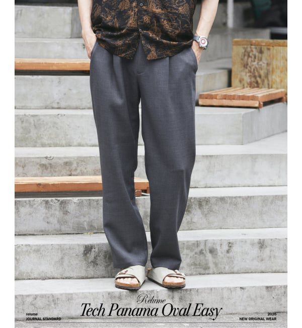 JOURNAL STANDARD relume「テック パナマ オーバル イージーパンツ」|スラックス|グレー
