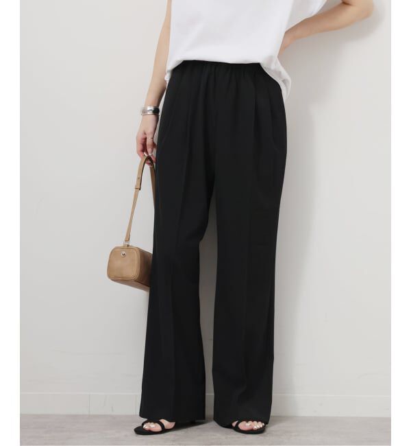 JOURNAL STANDARD relume「《WEB限定追加予約》スムースフレアタックパンツ」|スラックス|ブラック
