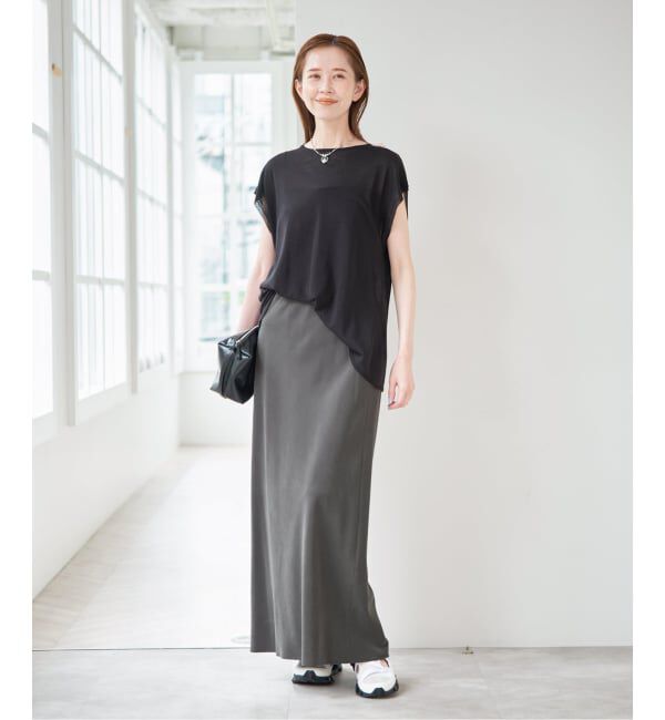 U by SPICK&SPAN「フィブリルロングスカート」|スカート|