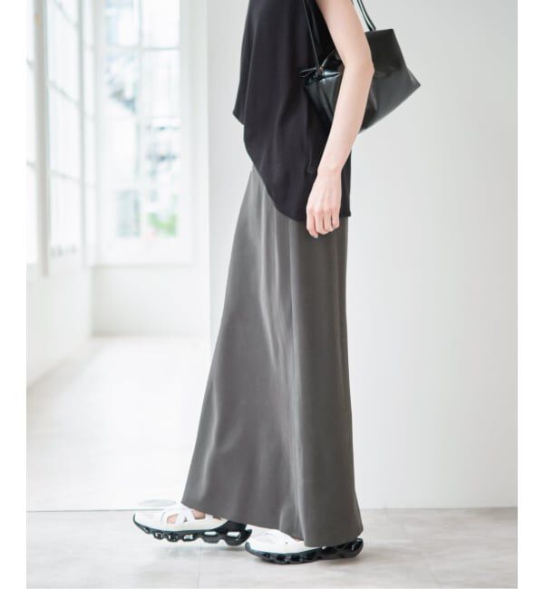 U by SPICK&SPAN「フィブリルロングスカート」|スカート|