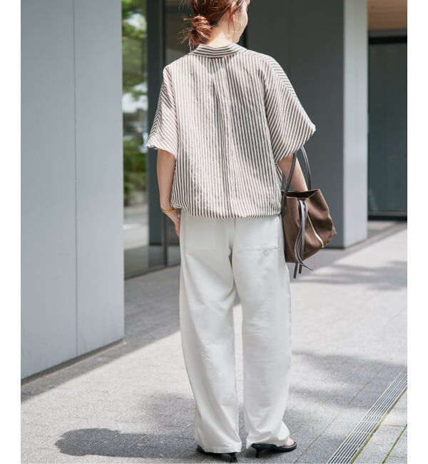 Spick and Span「ライトコットンバレルレッグパンツ」|その他|