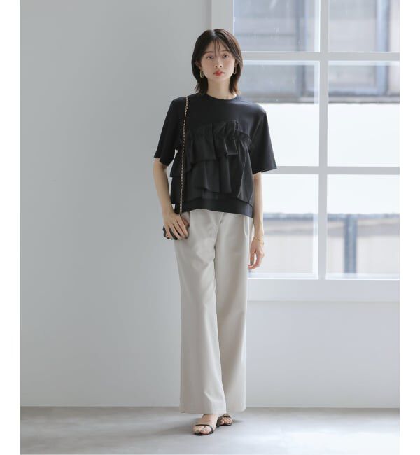  「【洗える】ドッキングカットソー」|Tシャツ・カットソー|