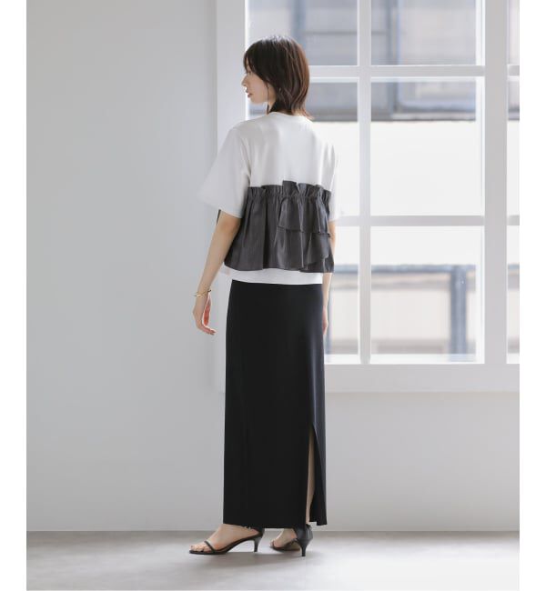  「【洗える】ドッキングカットソー」|Tシャツ・カットソー|