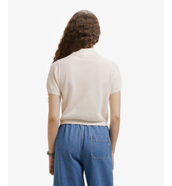 LACOSTE「シアーラメニットポロシャツ」|ポロシャツ|