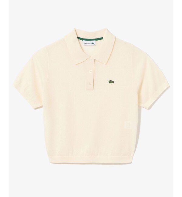 LACOSTE「シアーラメニットポロシャツ」|ポロシャツ|