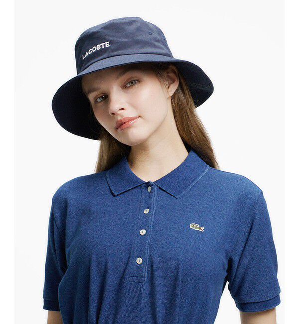 LACOSTE「インディゴ鹿の子ポロドレス / フレアワンピース」|ワンピース|