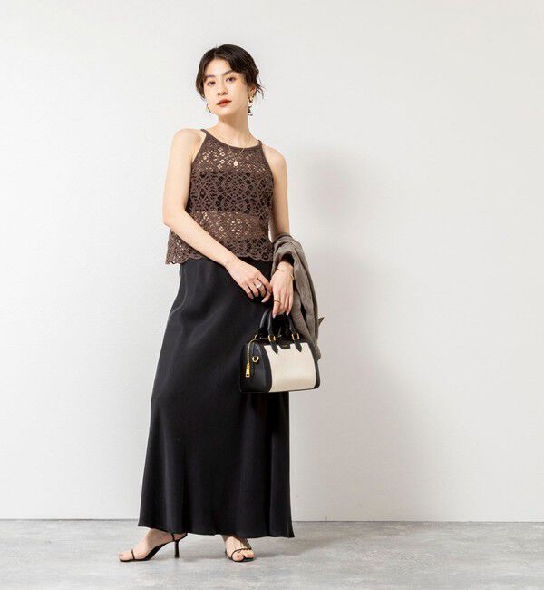 NOLLEY'S sophi「ウォッシャブルクロッシェレースアメスリタンクトップ」|シャツ・ブラウス|