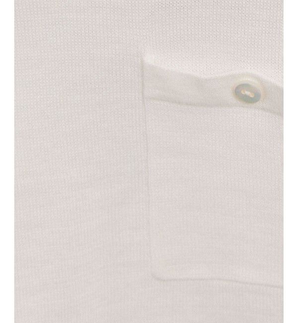 SALON adam et rope'「クロップドハーフスリーブリネンニット［ドライタッチ・洗える］」|Tシャツ・カットソー|
