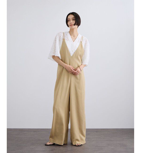 SALON adam et rope'「ビンテージツイルサロペット」|オールインワン|