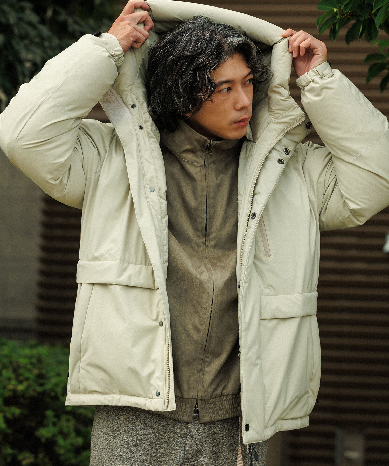 ADAM ET ROPE'「【ALLIED】700FP ショート フーディー ダウンジャケット / ユニセックス」|ダウン|キナリ系(19)