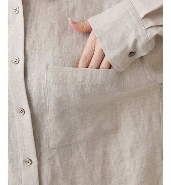  「《冷房対策》リネンシャツ」|シャツ・ブラウス|