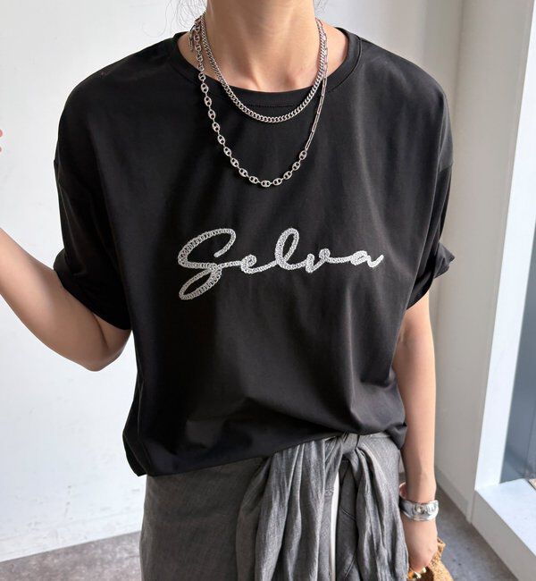 「【WEB限定】接触冷感コード刺繍ロゴTEE」|Tシャツ・カットソー|