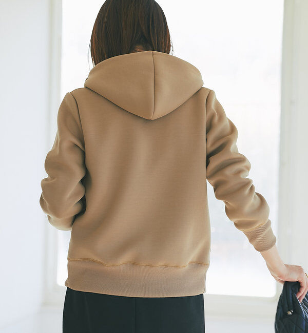  「【WEB限定/キレイめ上品】スポンジダンボールZIPパーカーカットソー」|パーカー|