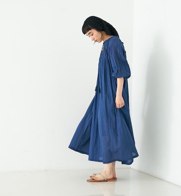 collex「インド綿ギャサーコットンワンピース」|ワンピース|
