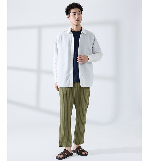 ABAHOUSE「【SMART CLOSET】シルケット天竺 クルーネック 半袖Tシャツ / 接触」|Tシャツ・カットソー|