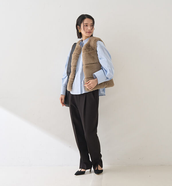 Rouge vif「【セットアップ対応】【3サイズ展開】ストレッチダブルクロステーパードパンツ」|その他|