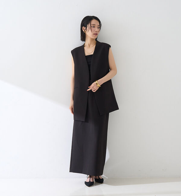 Rouge vif「【セットアップ対応】ストレッチダブルクロスジレ」|ダウンベスト・ベスト|