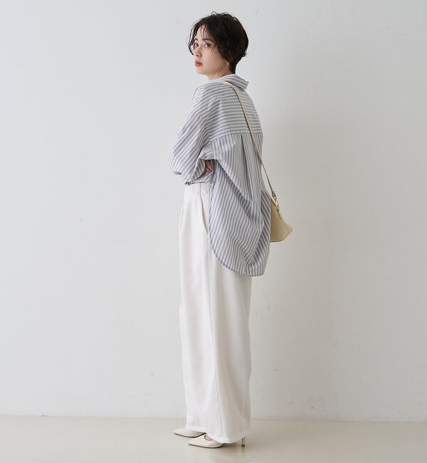 Rouge vif「コットンマルチストライプビッグシャツ」|シャツ・ブラウス|