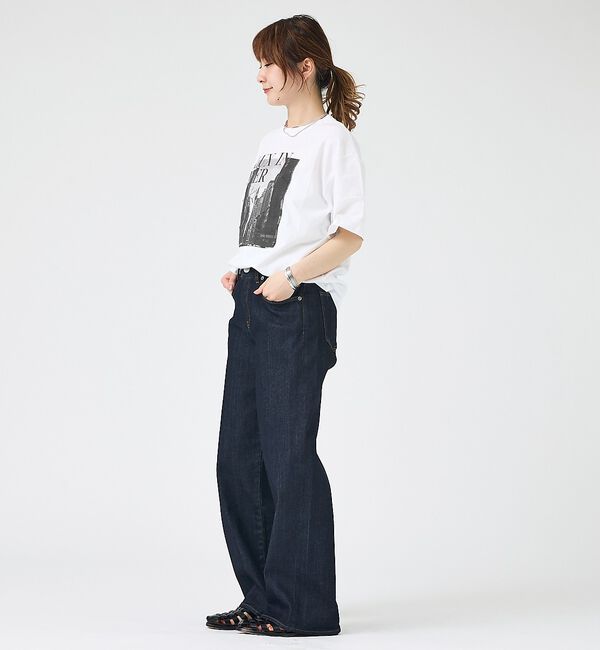 Rouge vif「コットンフォトロゴTシャツ/半袖/洗濯機洗い可」|Tシャツ・カットソー|