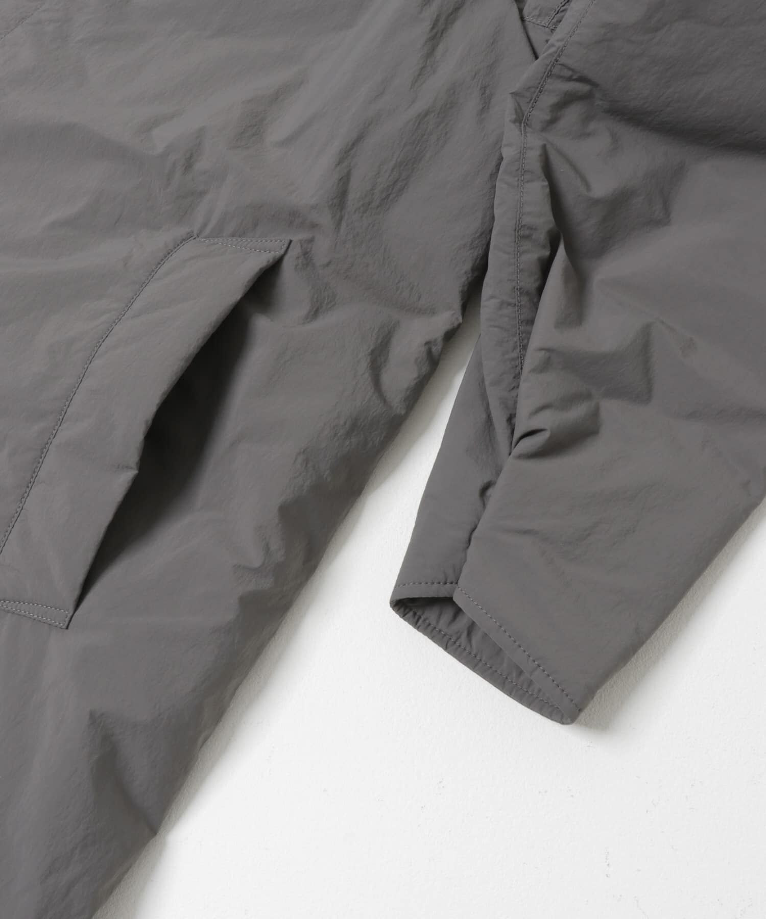 URBAN RESEARCH DOORS「ライトナイロン パデット バルマカンコート」|ノーカラーコート|