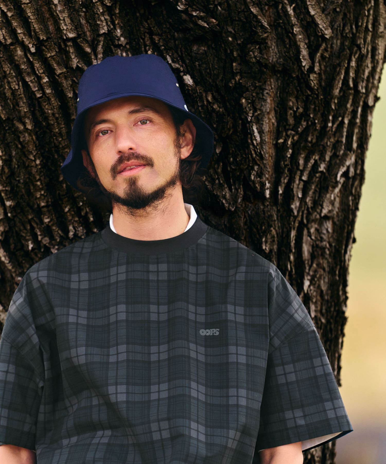 Sonny Label 「OOPS　チェック柄Tシャツ」|シャツ・ブラウス|グリーン系その他