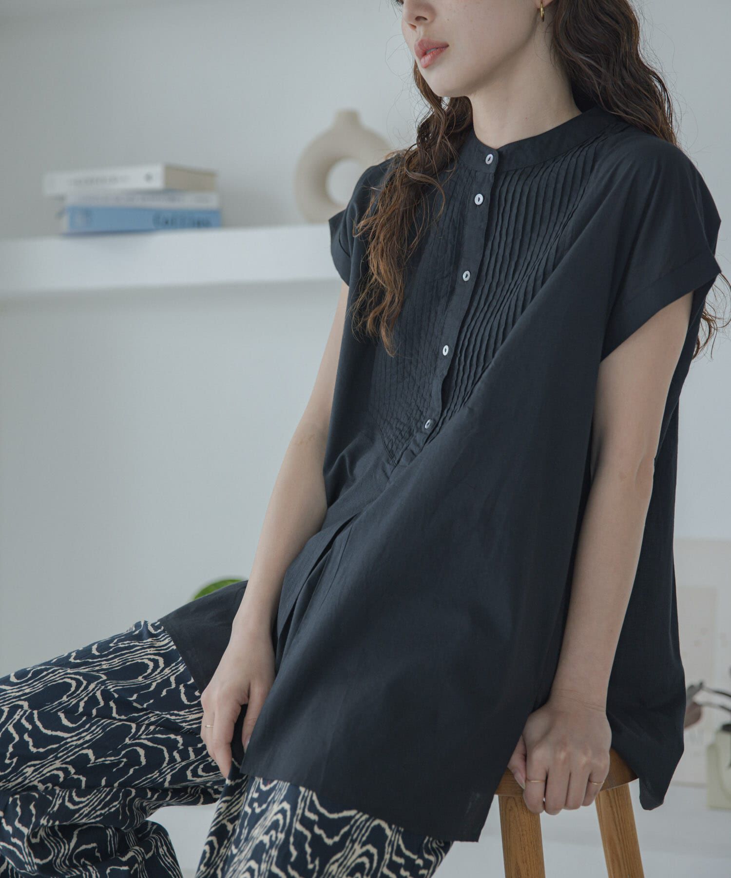 Sonny Label 「エアリーコットンピンタックドレスシャツ」|シャツ・ブラウス|