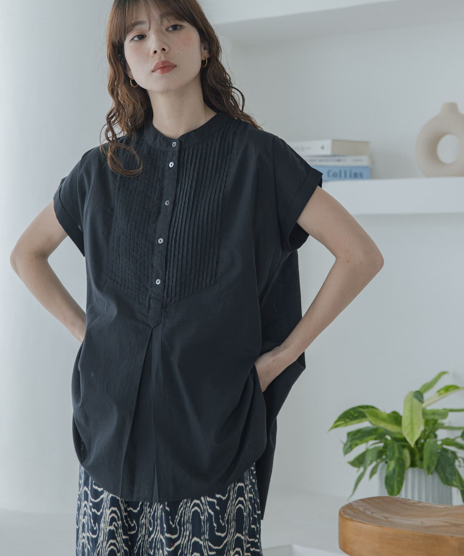 Sonny Label 「エアリーコットンピンタックドレスシャツ」|シャツ・ブラウス|