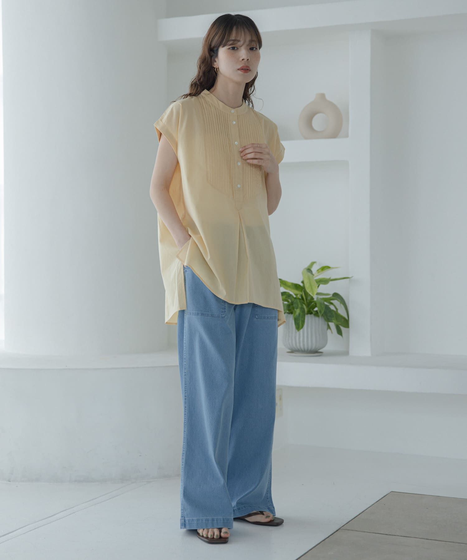 Sonny Label 「エアリーコットンピンタックドレスシャツ」|シャツ・ブラウス|