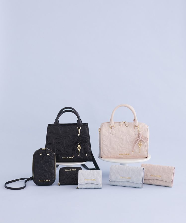 Maison de FLEUR「リボンキルティングロングウォレット」|財布|
