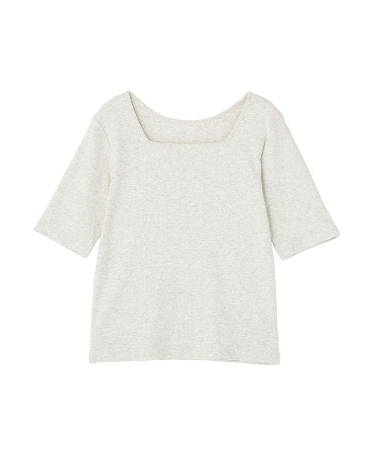 AMERICAN HOLIC「【接触冷感・UVカット】スクエアネック5分袖プルオーバー」|Tシャツ・カットソー|