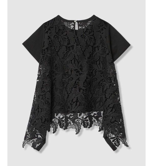 LOULOU WILLOUGHBY「レースドッキングロングＴシャツ」|Tシャツ・カットソー|