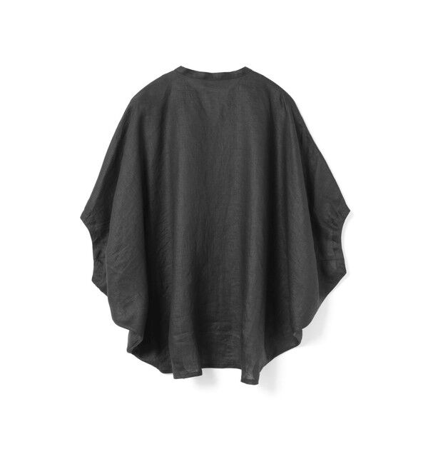 mizuiro ind「mizuiro ind リネンスタンドカラーコクーンシャツ」|シャツ・ブラウス|