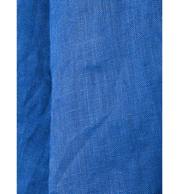 mizuiro ind「mizuiro ind リネンダブルクルーネックシャツ」|シャツ・ブラウス|