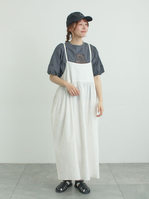 Samansa Mos2「【メルヘン&times;Samansa Mos2】総刺繍ワンピース」|ワンピース|オフホワイト