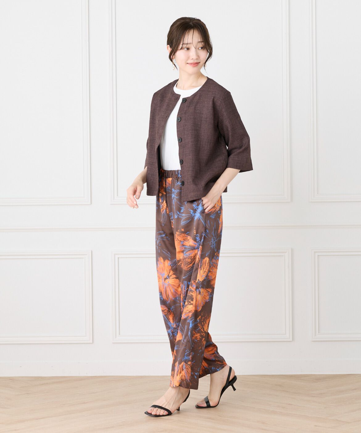 7-IDconcept.「《大きいｻｲｽﾞ》5分袖ｶｰﾃﾞｨｶﾞﾝ《日本製》|品よく羽織れる上  」|Tシャツ・カットソー|