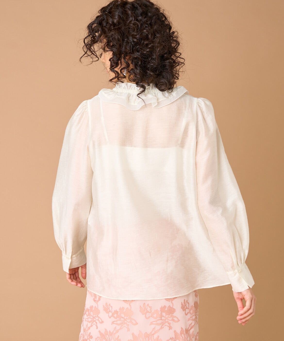 la veille by SUPERIOR CLOSET「《大きいサイズ》フリルブラウス」|シャツ・ブラウス|