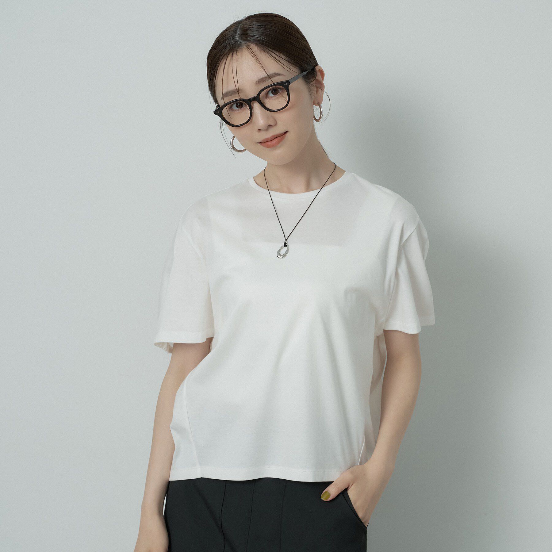 UNTITLED「【汗染み防止/コットン100】ドルマンプルオーバー」|Tシャツ・カットソー|
