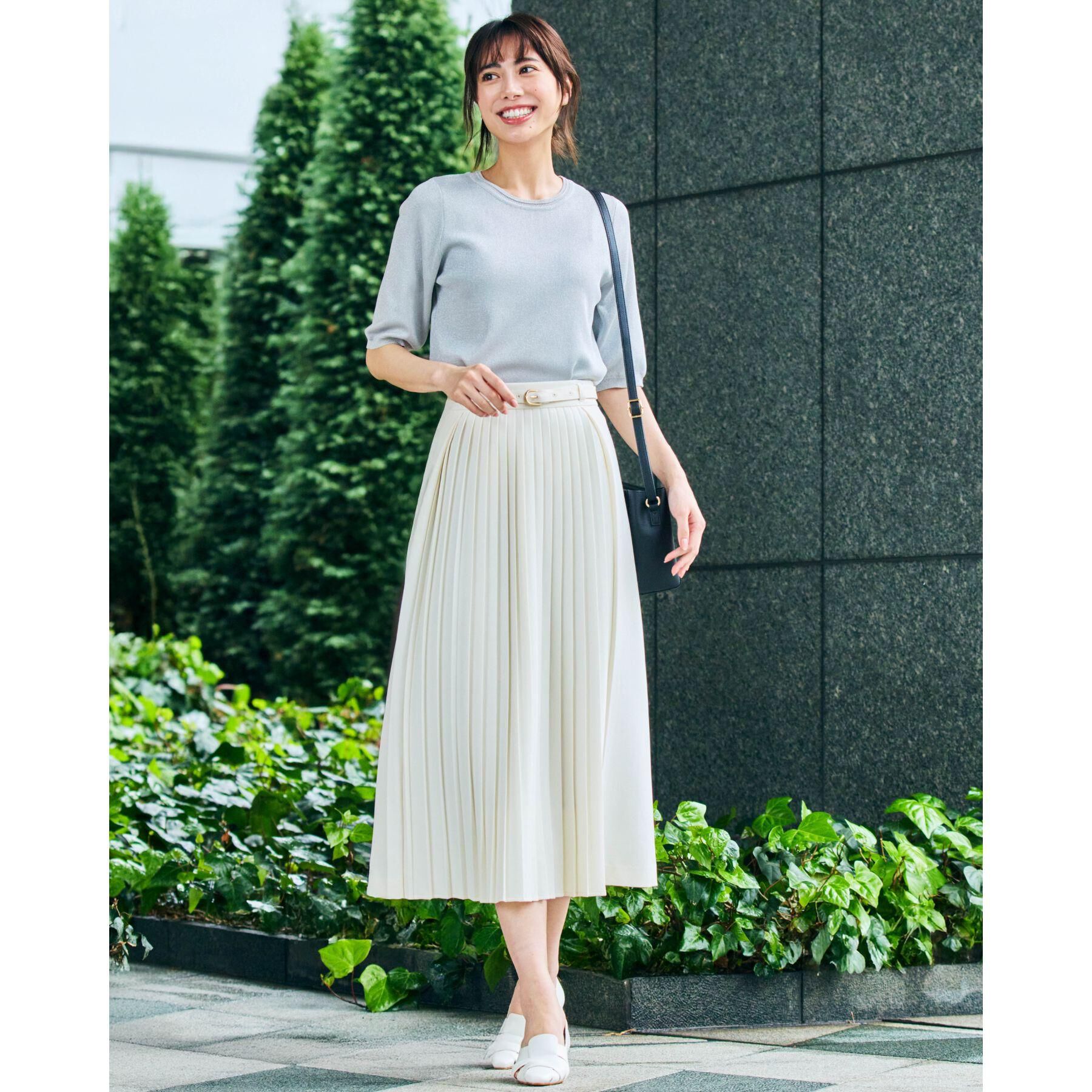 grove「【2WAY・洗える】プリーツ位置を変えられる、フレアスカート」|スカート|