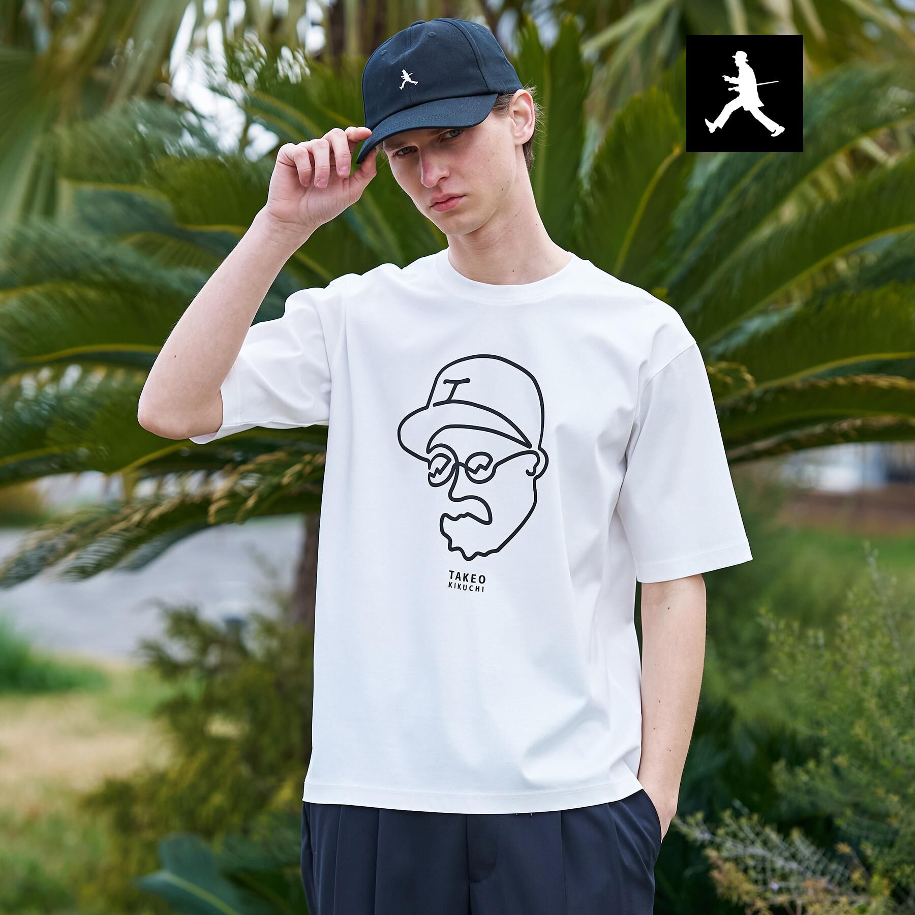 TAKEO KIKUCHI「【BOWLER HAT LABEL】アイスクリアコットン ワンストローク 半袖Tシャツ」|Tシャツ・カットソー|ホワイト(001)